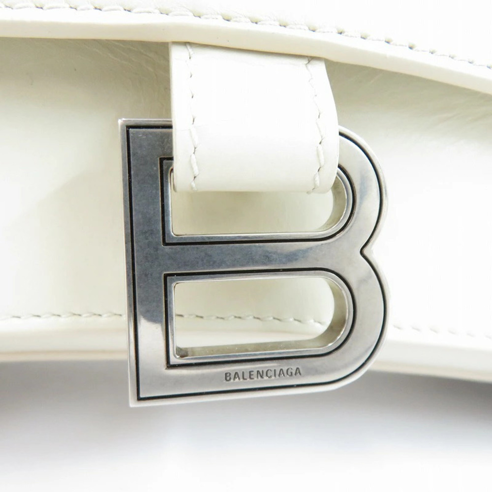 BALENCIAGA CRUSH SLING BAG PAPER CALF Shoulder White - Picture 3 of 15